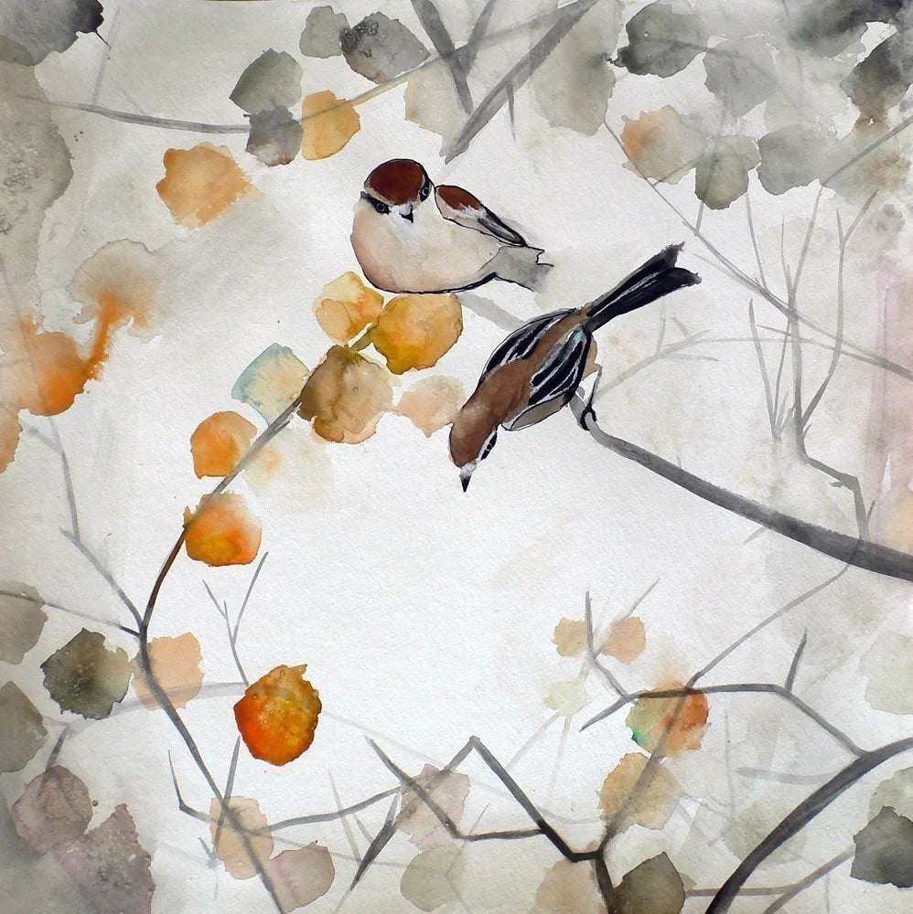 Lámina artística de otoño – Arte de pared estacional de archivo