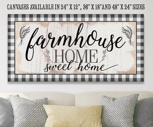 Farmhouse Home Sweet Home - Canvas - Tampa Home & Garden Store