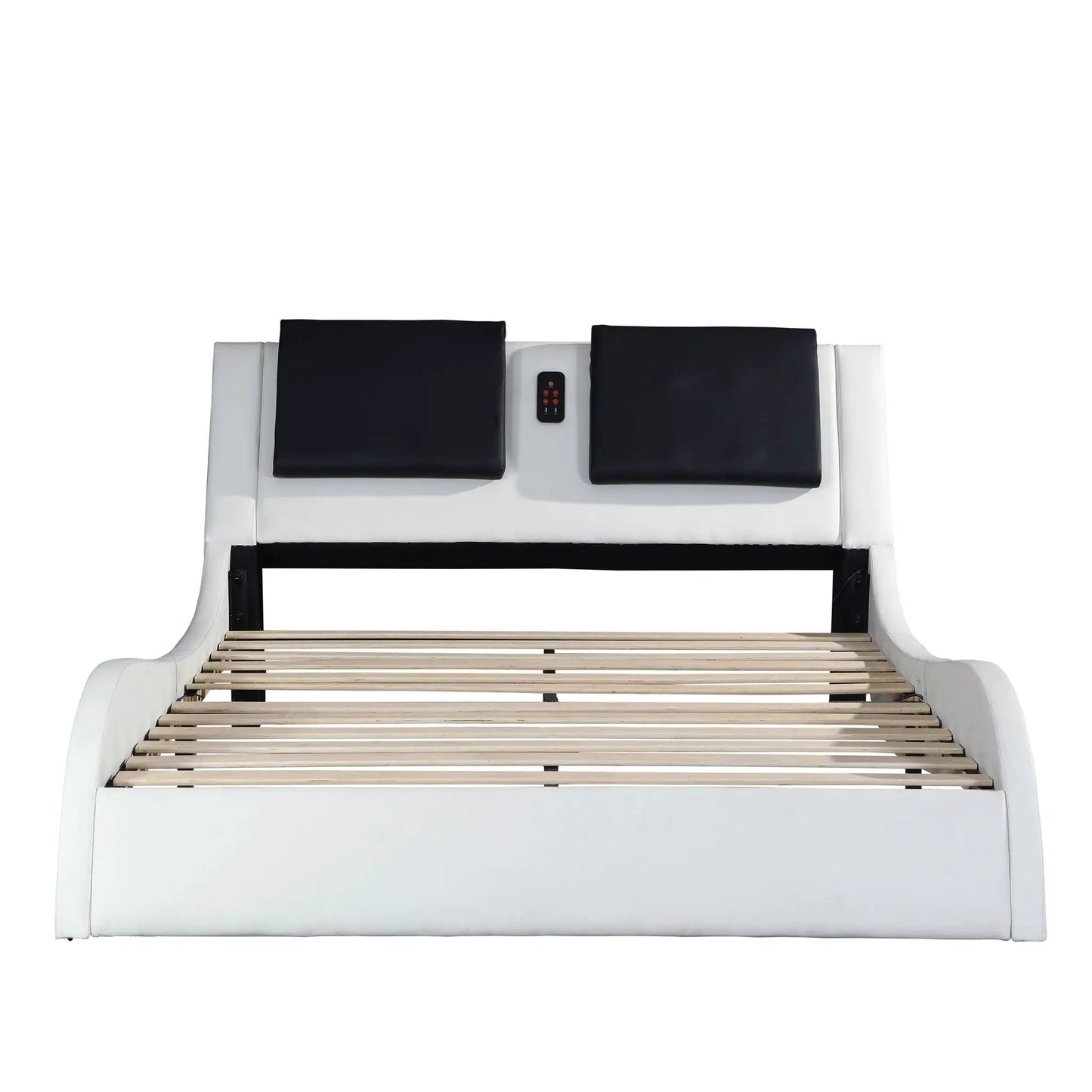 Platform Bed Frame With LED Lighting and Massage