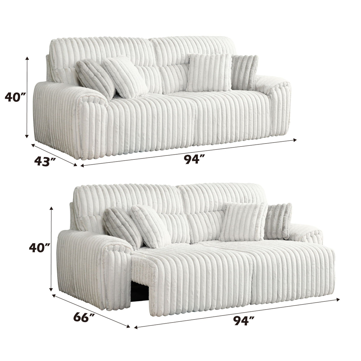 Jaya Power Motion Sofa with Sleeper and USB