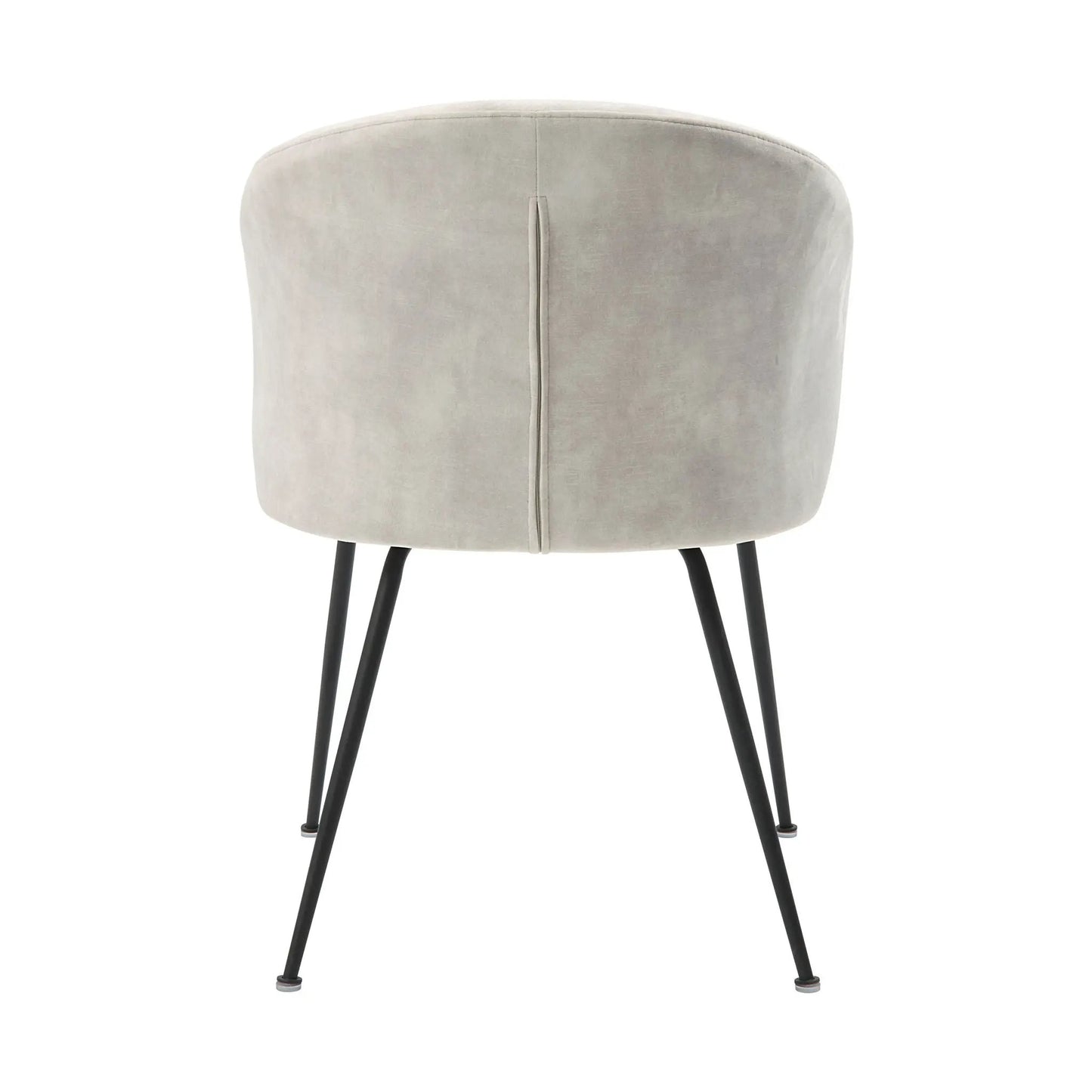 Velvet Side Chairs Set With Metal Legs Beige