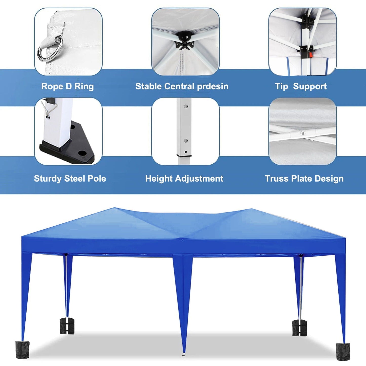 10x20 Ez Pop Up Canopy for Outdoor Parties