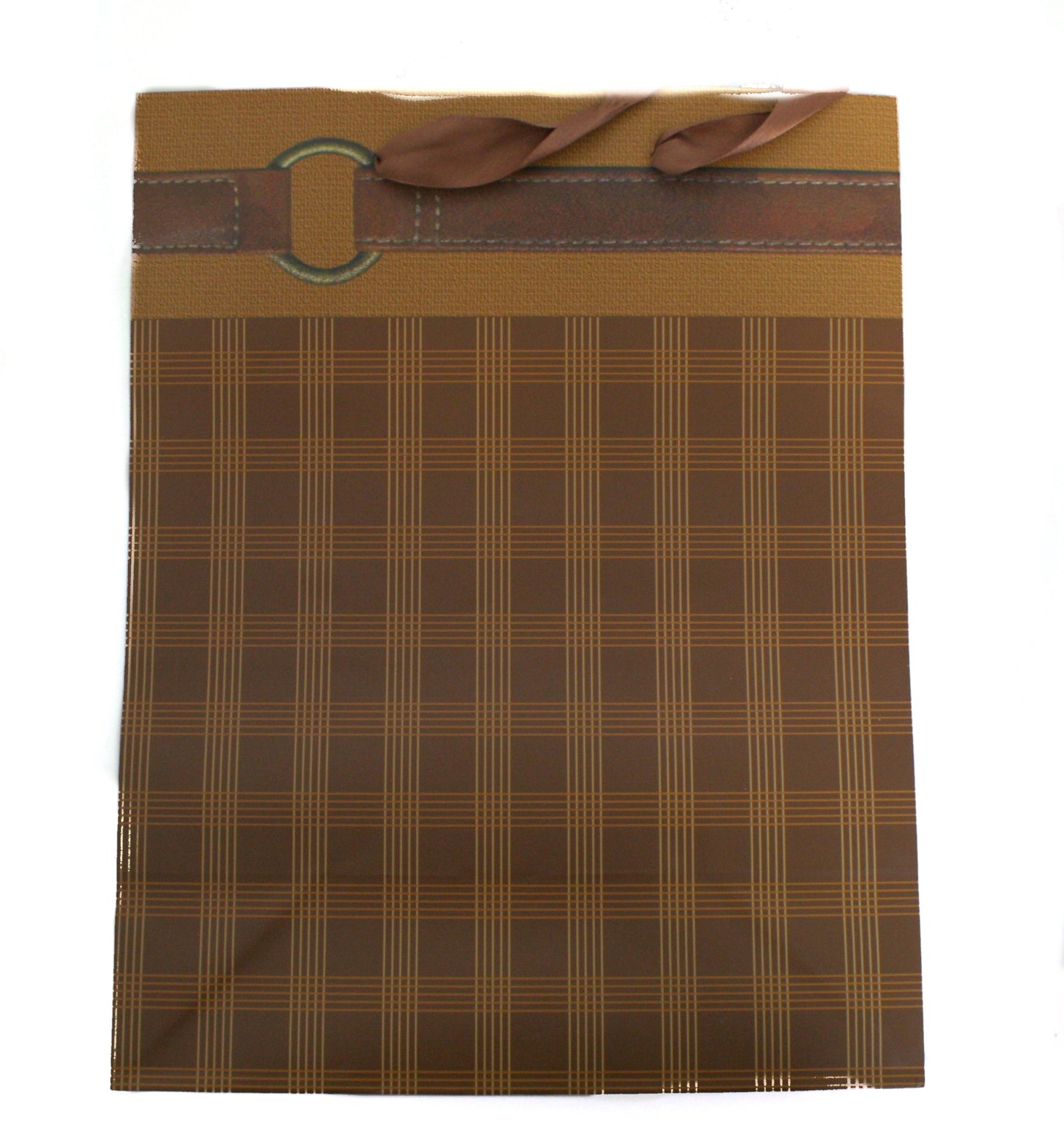 Bolsa de regalo con aspecto de bolso de cuero