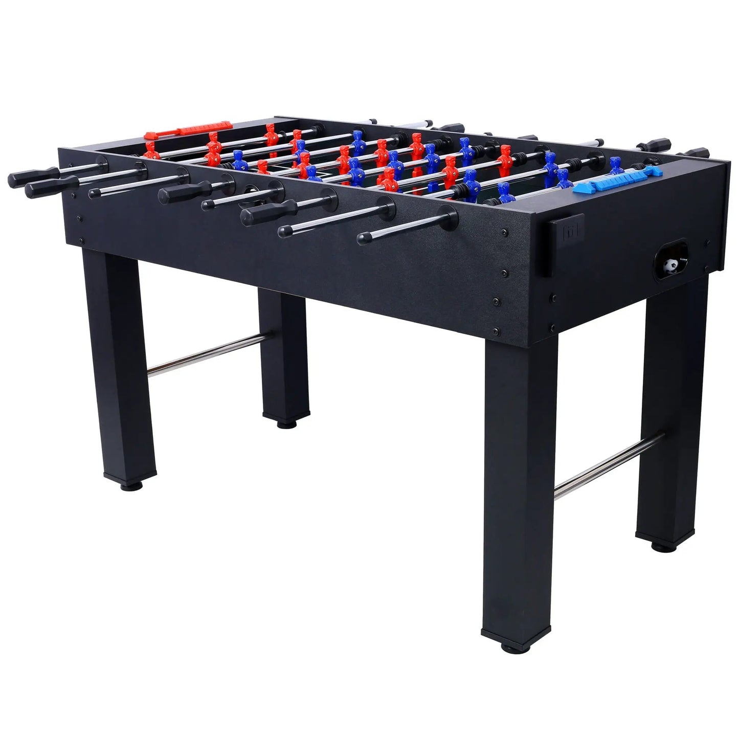 Hurricane foosball table black with chrome rods and red/blue players by Unique Piece Furniture on Tampa Home & Garden Store