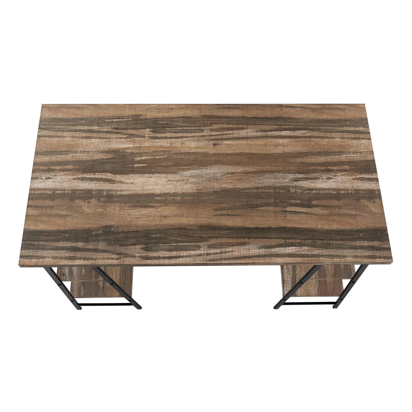 Industrial Computer Desk with Shelves for Home