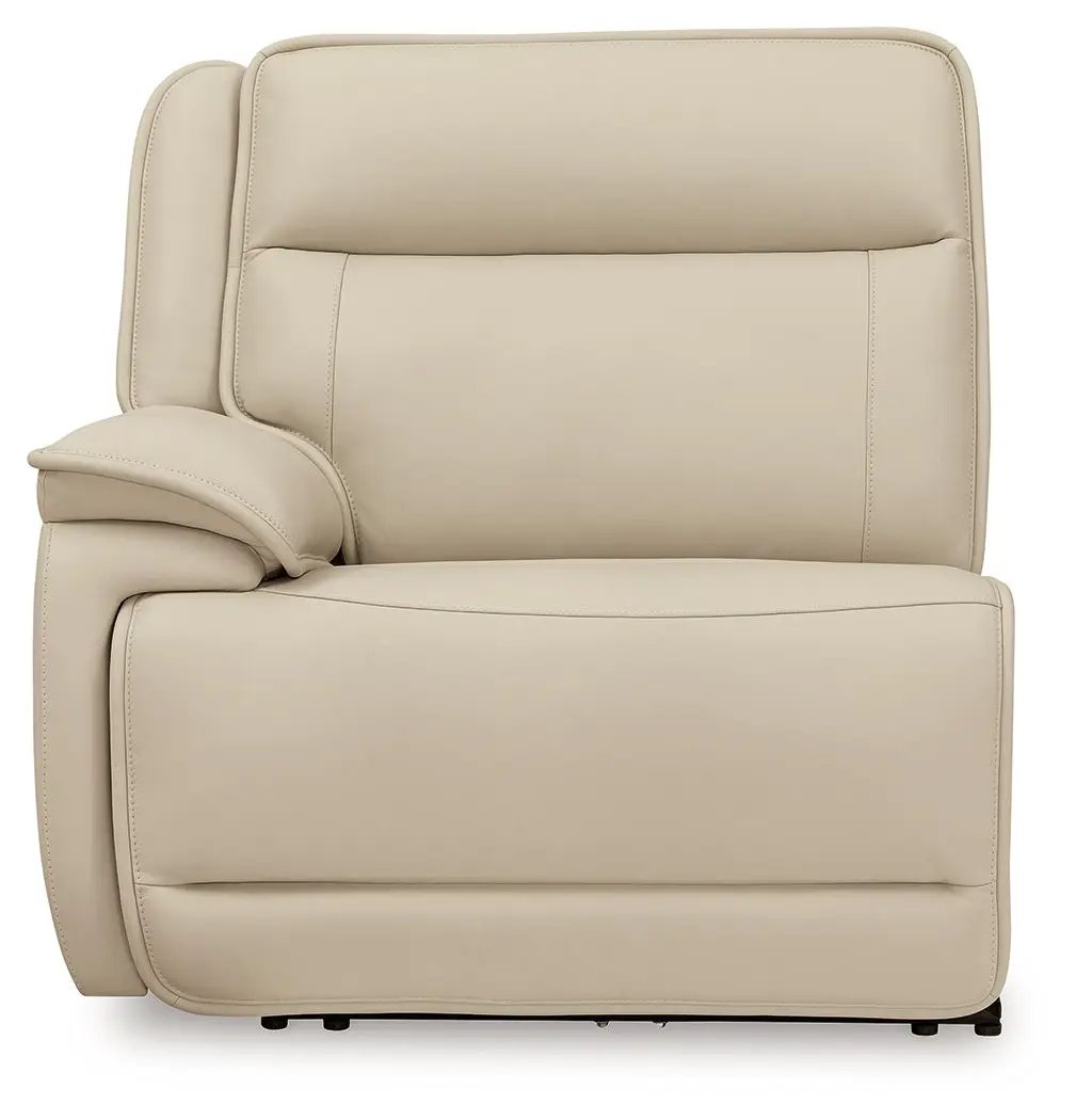 Double Deal reclining sectional beige faux leather with plush arm by Unique Piece Furniture on Tampa Home & Garden Store