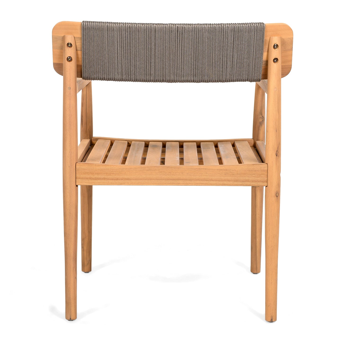 Acacia Wood Outdoor Dining Chairs with Arms