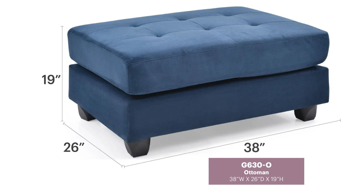 Chic Contemporary Storage Ottoman Tufted Cushion