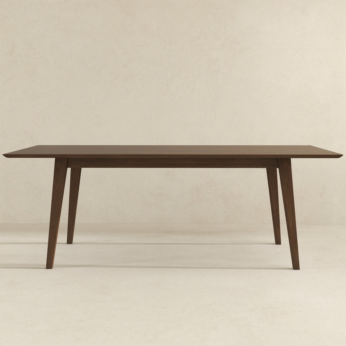 Levi modern style rectangular dining kitchen table, dark wood finish, HouseOfZazla on Tampa Home & Garden Store