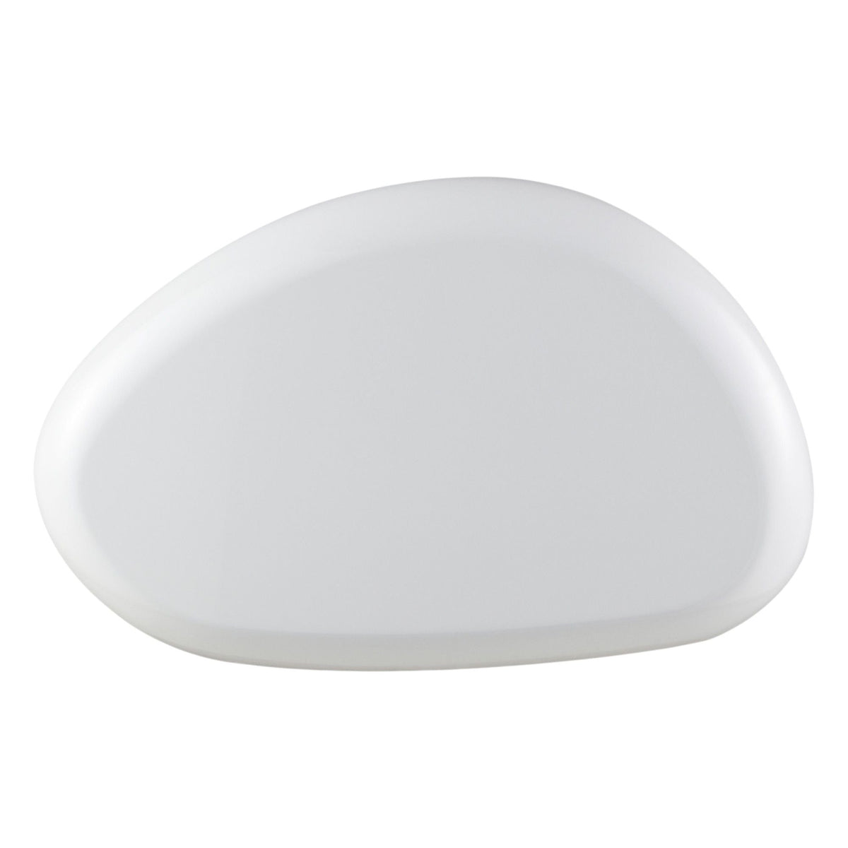 End table high-gloss white finish with rounded edge and durable synthetic wood on Tampa Home & Garden Store