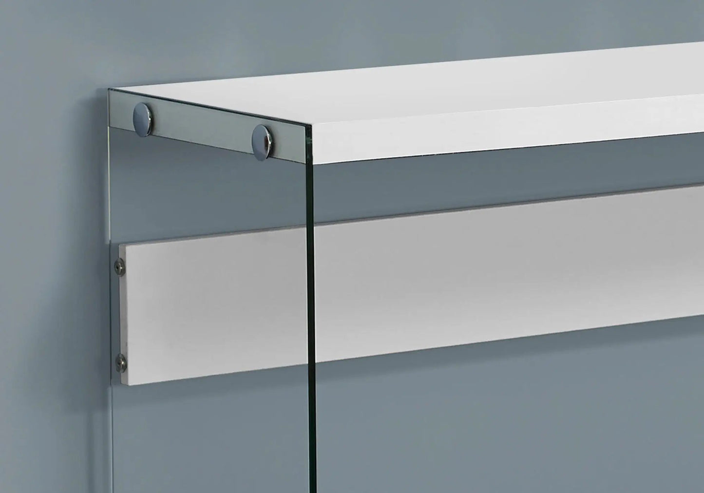 Accent Console Table for Entryway Glass Surface