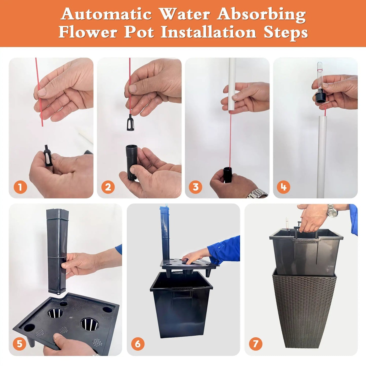 Indoor Outdoor Planter With Auto Watering