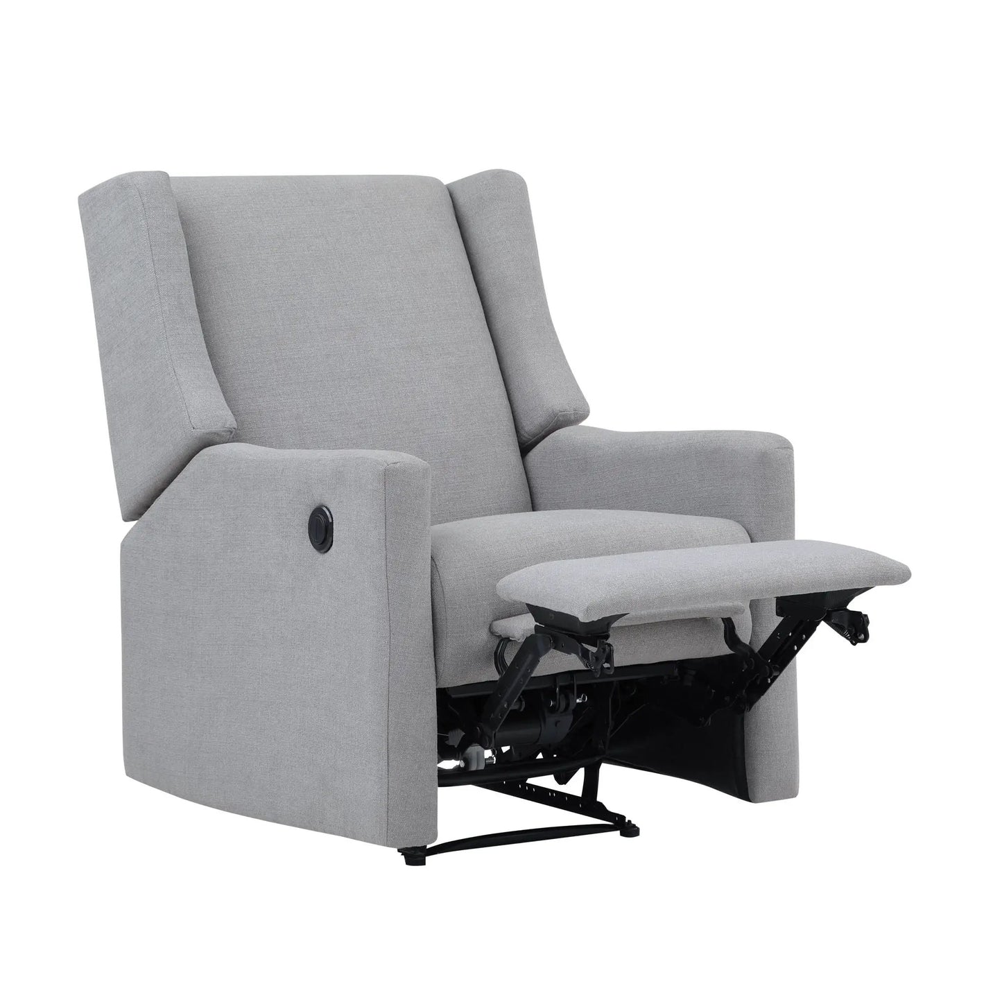Pronto - Power Recliner in gray fabric with extended footrest by Unique Piece Furniture on Tampa Home & Garden Store