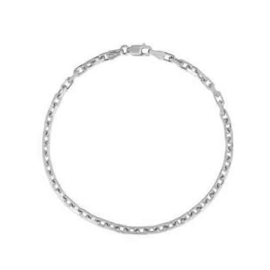 Bracelet 14K white gold French cable chain 2.5 mm on Tampa Home & Garden Store