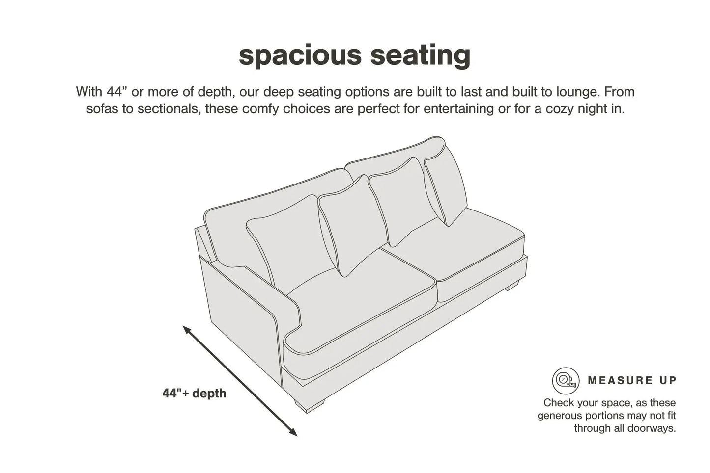 Lindyn Sectional Sofa with Cord Upholstery
