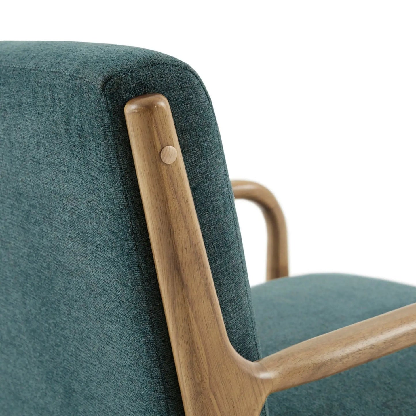 Mid-Century Style Lounge Chair With Upholstery