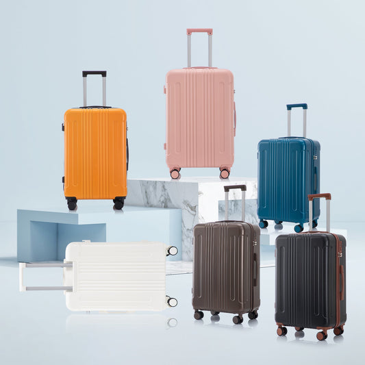 3-Piece ABS Spinner Wheel Luggage Set by HouseOfZazla in assorted colors 20/24/28 on Tampa Home & Garden Store