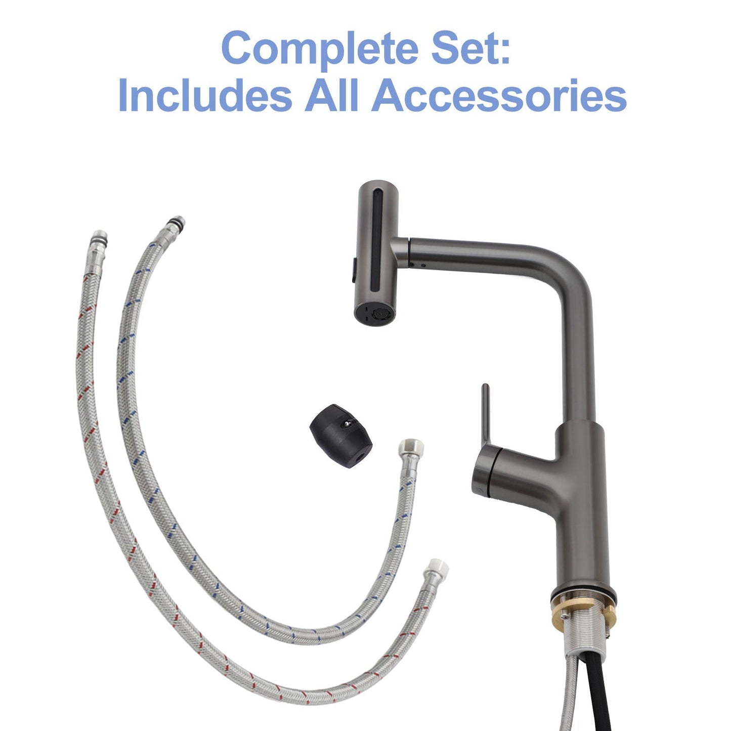 360 Degrees Pull Down Kitchen Faucet with 4 Spray