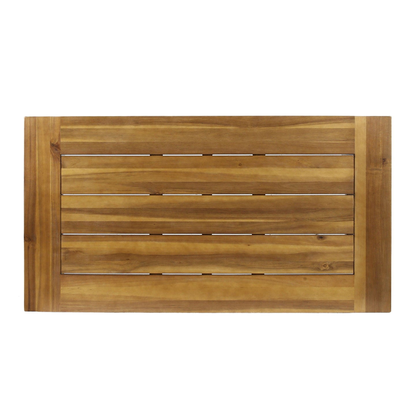 Modern Outdoor Acacia And Metal Coffee Table