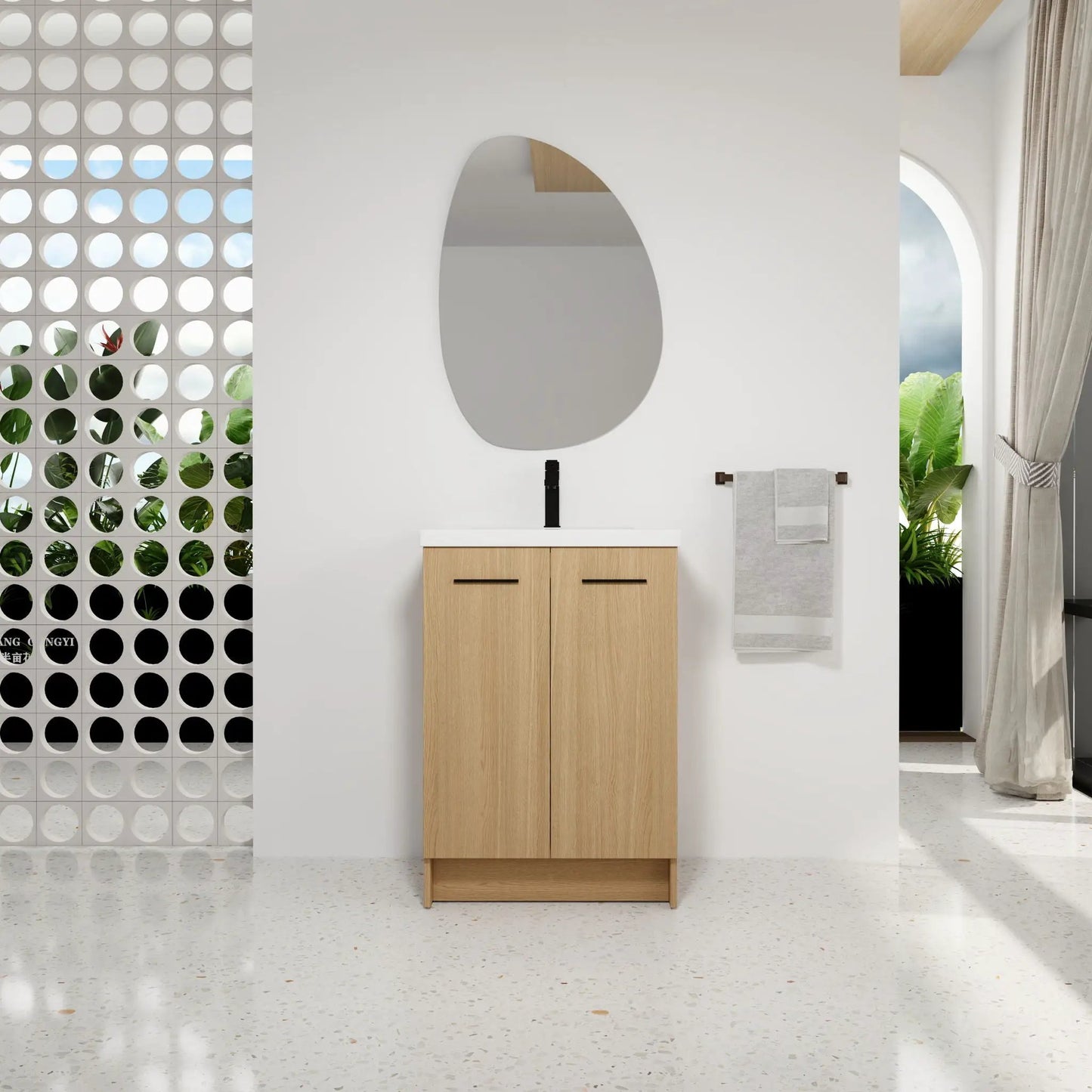 Floating Bathroom Vanity with Sink Wall Mounted