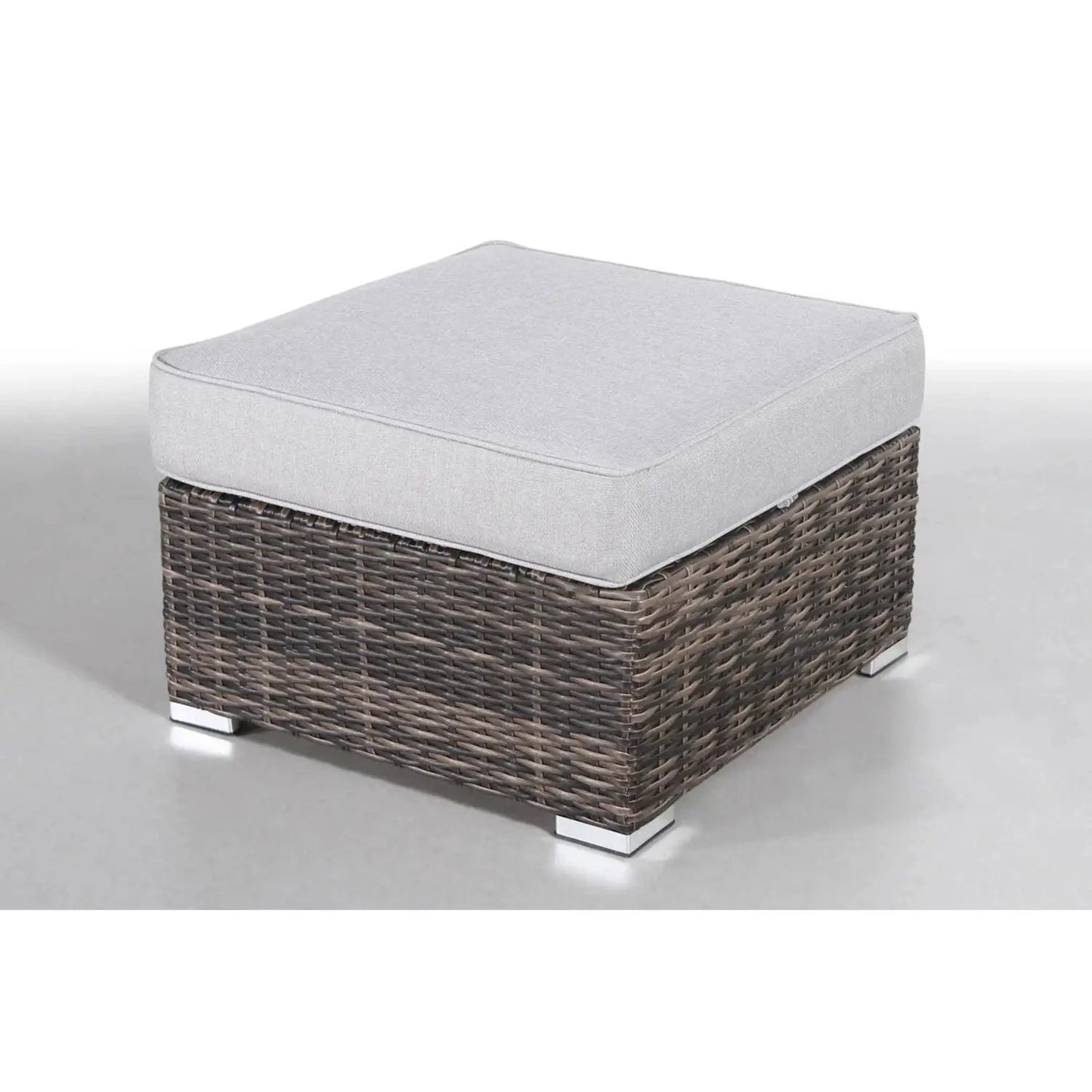 Seating Set with Cushions 4-piece outdoor wicker by Unique Piece Furniture, dark brown and gray on Tampa Home & Garden Store
