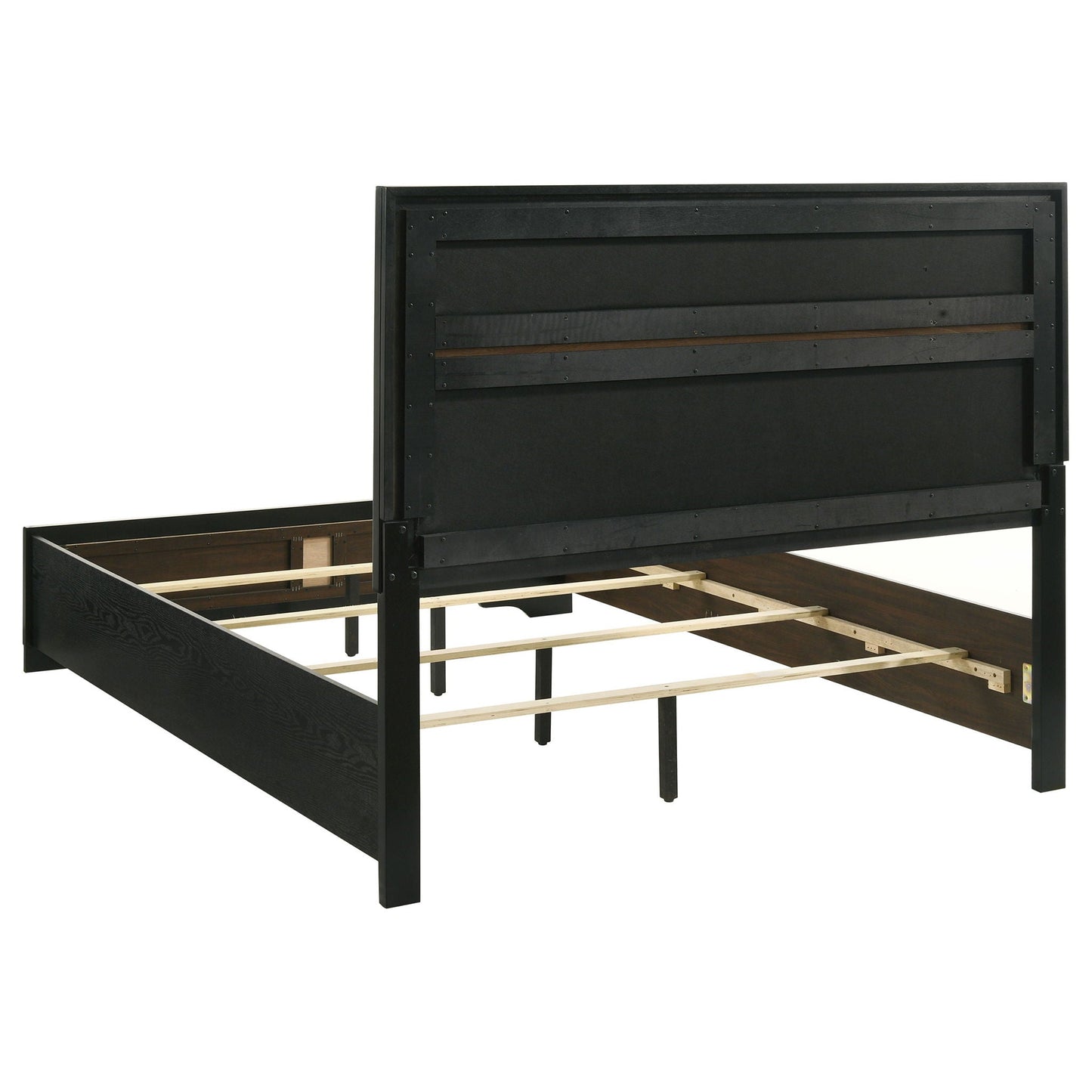 Annie Upholstered Panel Bed and Glitter Stripe
