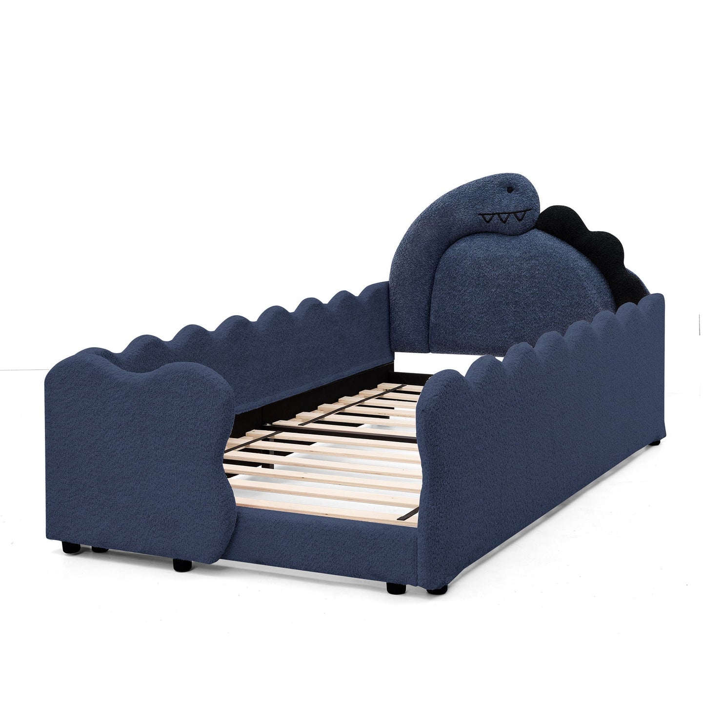 Toddler Dinosaur Bed and Safety Guardrail