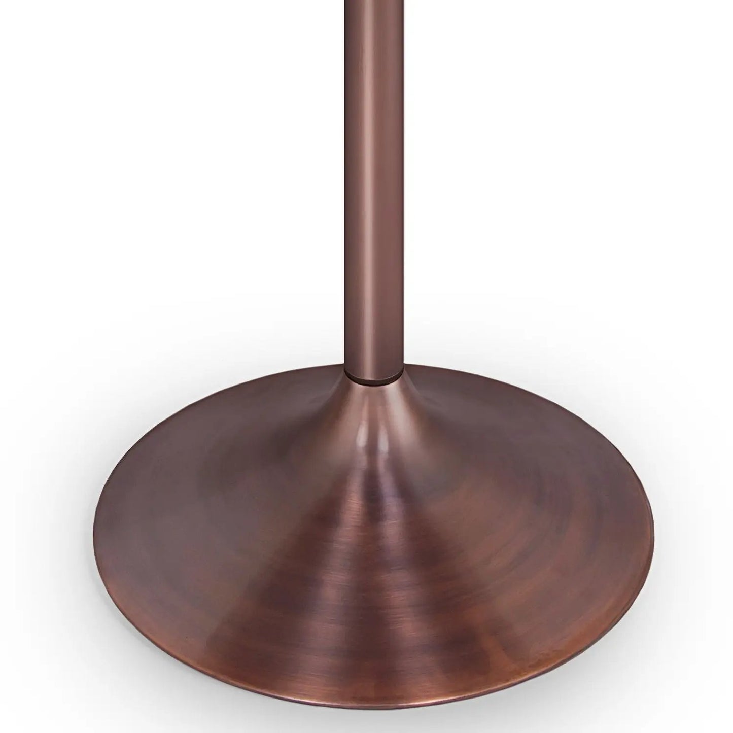 Osborne dining table pedestal in copper-bronze metal with base by Unique Piece Furniture on Tampa Home & Garden Store