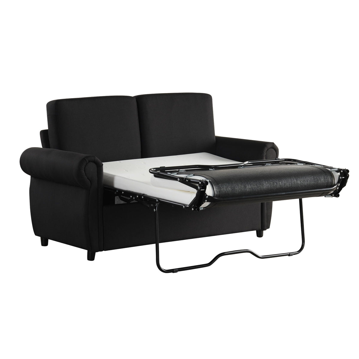 Pull Out Sofa Bed With Twin Memory Foam Mattress