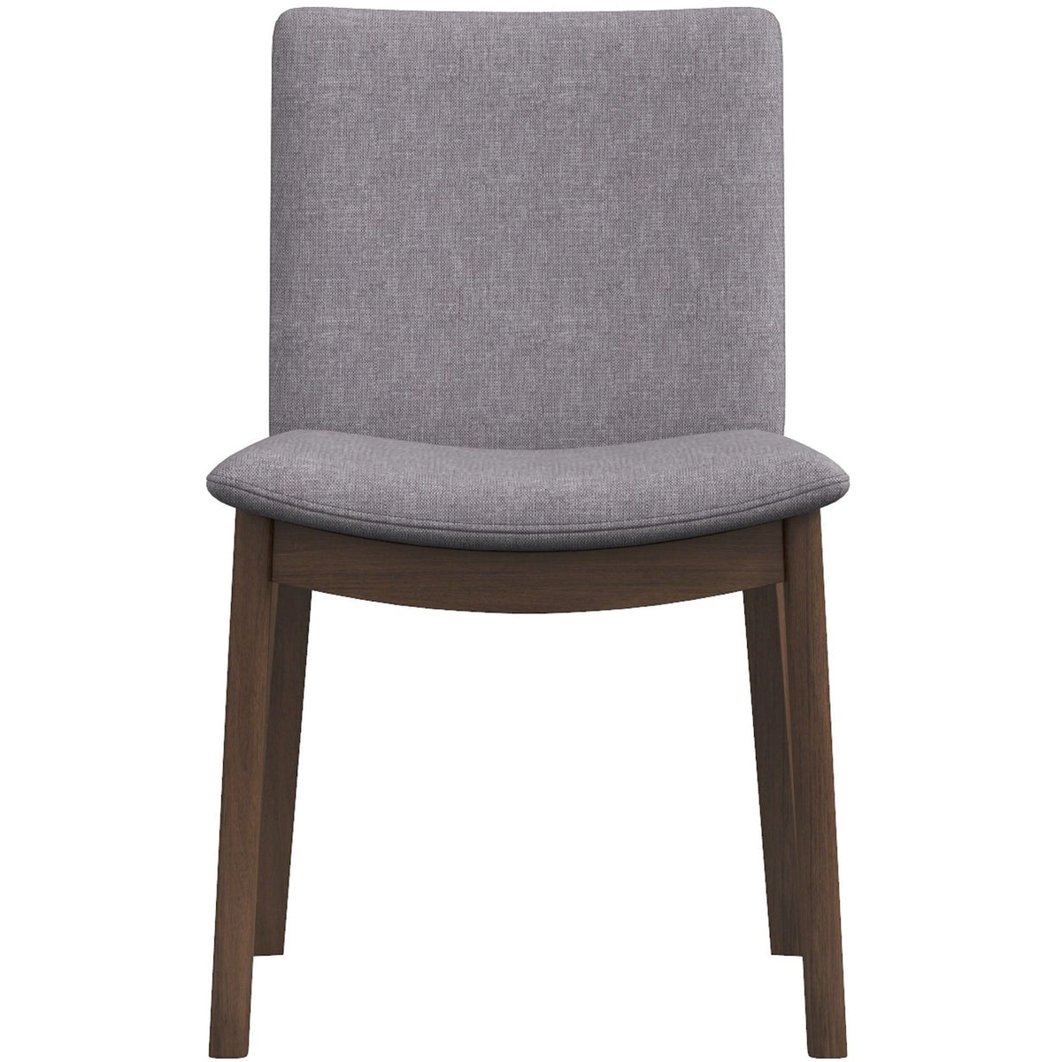Mid-Century Modern dining chair with grey fabric and dark wood legs HouseOfZazla on Tampa Home & Garden Store