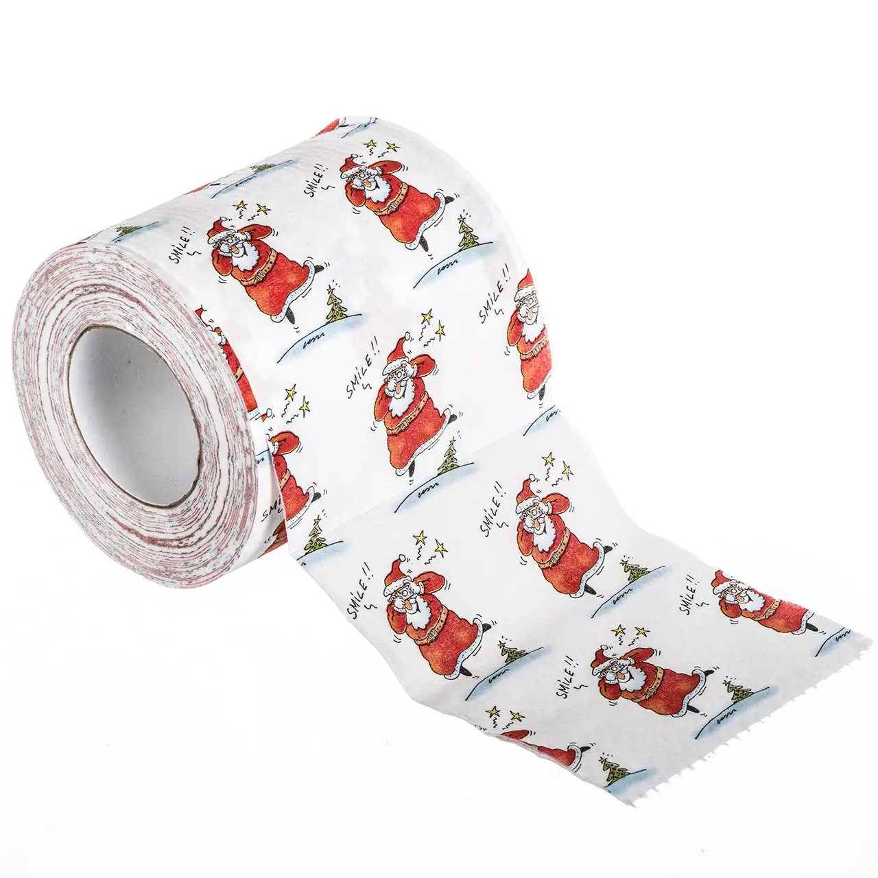 Toilet paper roll with Santa Claus Christmas motif, novelty design by The Country Christmas Loft on Tampa Home & Garden Store