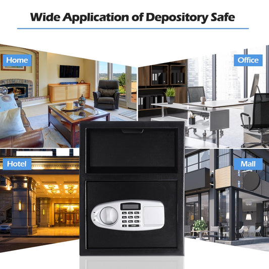 Digital Deposit Safe Box Depository Front Load - Tampa Home & Garden Store