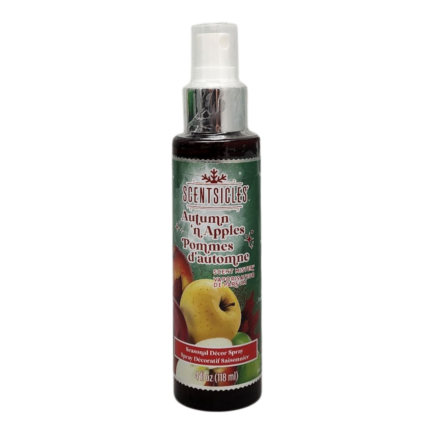 ScentSicles Scent Mister Autumn n Apples air freshener spray bottle with green label on Tampa Home & Garden Store
