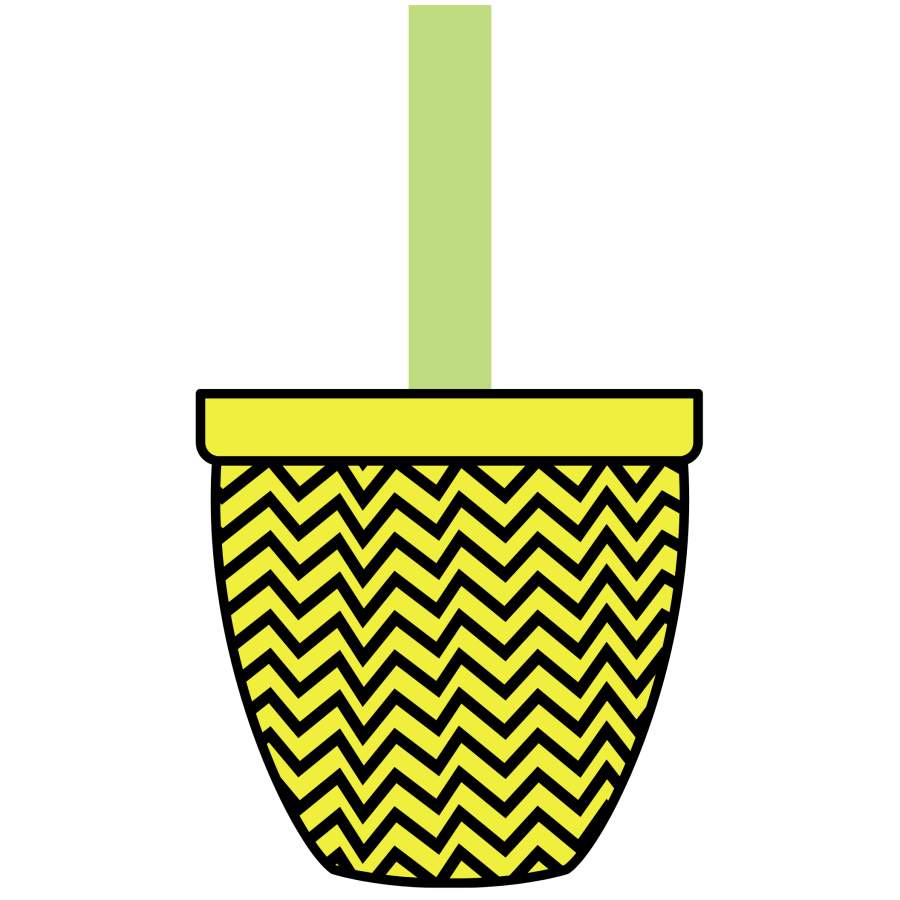 Flower Wreath Attachment, Flower Pot wood sign, DECOE-W-90021, 19" Door Hanger