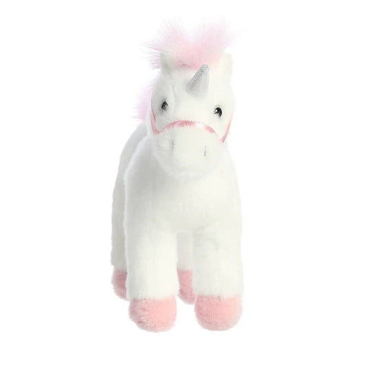 Breyer Unicorn Plush white with pink mane and pink fluffy hooves silver horn on Tampa Home & Garden Store
