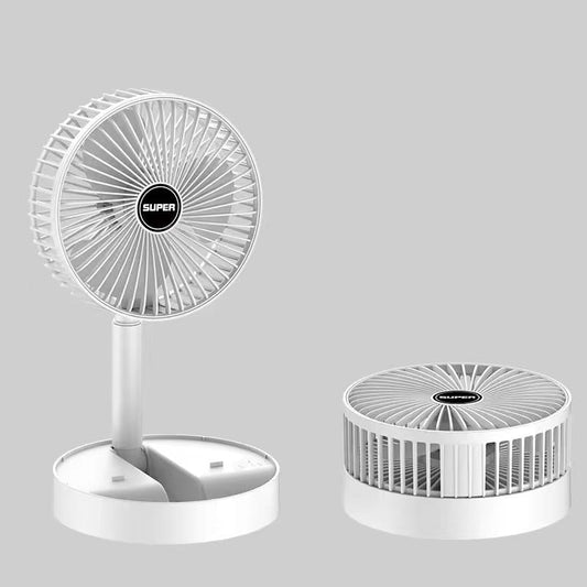 Portable Foldable Fan USB Rechargeable 4-Speed 180° Rotation - Tampa Home & Garden Store