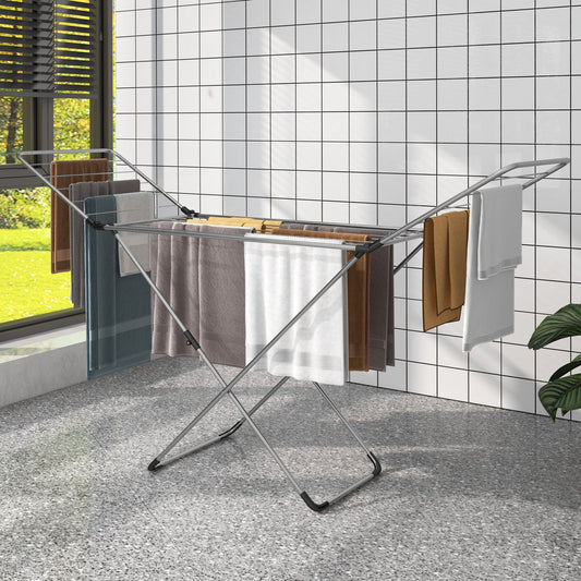 Folding Clothes Drying Rack with Adjustable Wings for Indoor and Outdoor Use - Tampa Home & Garden Store