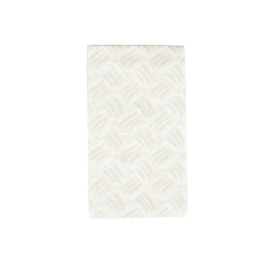 Basketry flax paper linen guest towel napkins white woven finish The Country Christmas Loft on Tampa Home & Garden Store
