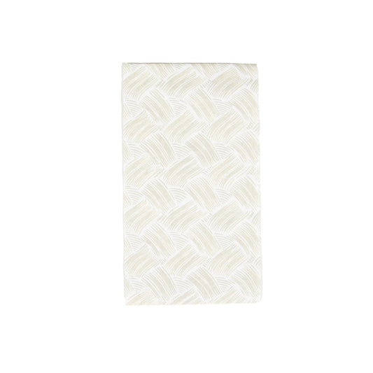 Serviettes de table en lin et lin, style vannerie