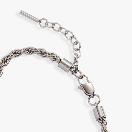 French Rope Stainless Adjustable Bracelet by ALEX AND ANI, stainless steel chain on Tampa Home & Garden Store