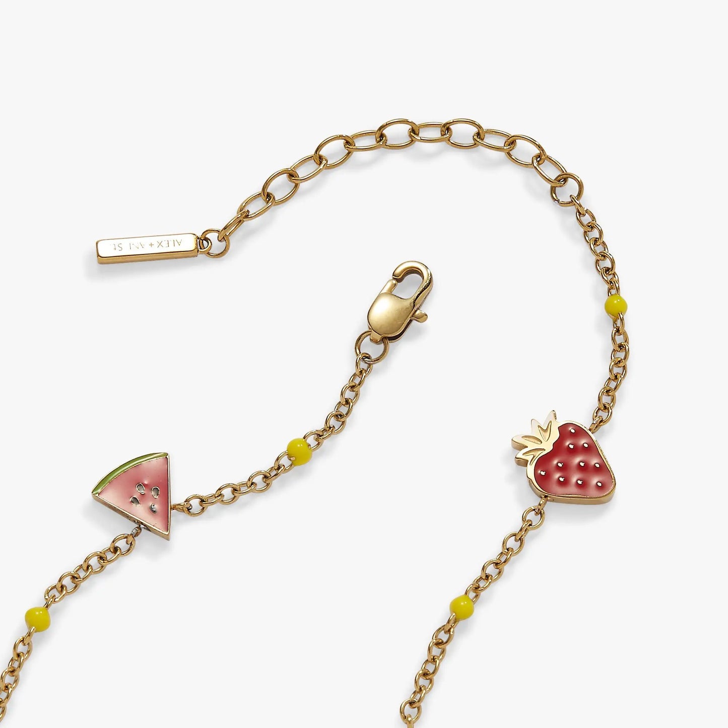 Fruit Charm Anklet with strawberry, watermelon charms ALEX AND ANI on Tampa Home & Garden Store on Tampa Home & Garden Store