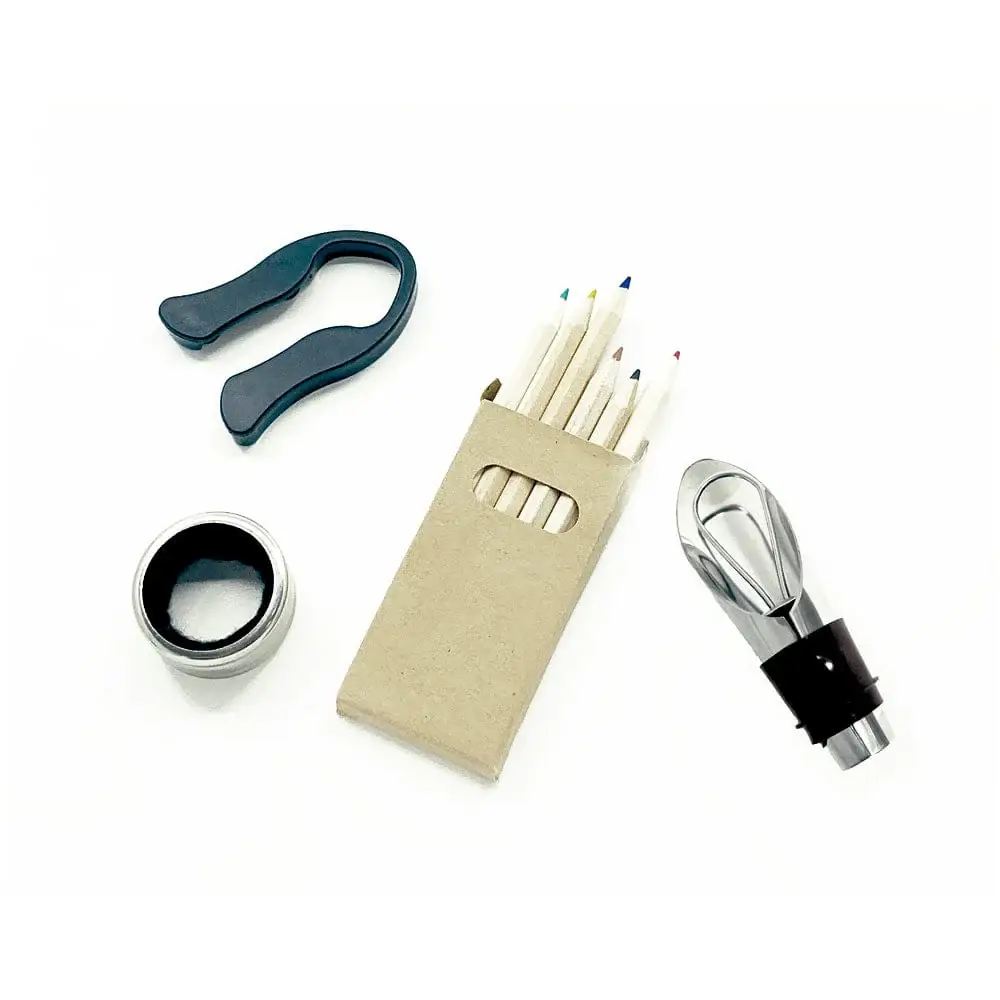 Wine tasting crackers six 10 inch set with corkscrew and stopper in kraft sleeve on Tampa Home & Garden Store