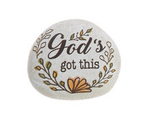 Together We Rise stone keepsake with God's got this and floral accents by Country Christmas Loft on Tampa Home & Garden Store