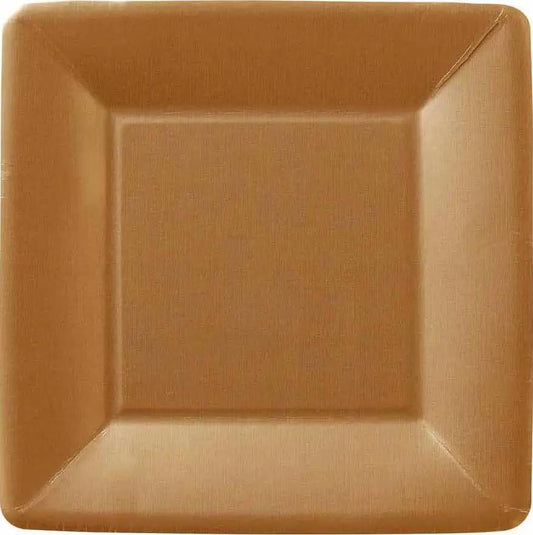 Ideal Home Range Classic Linen Copper salad plate, copper square with beveled edge on Tampa Home & Garden Store