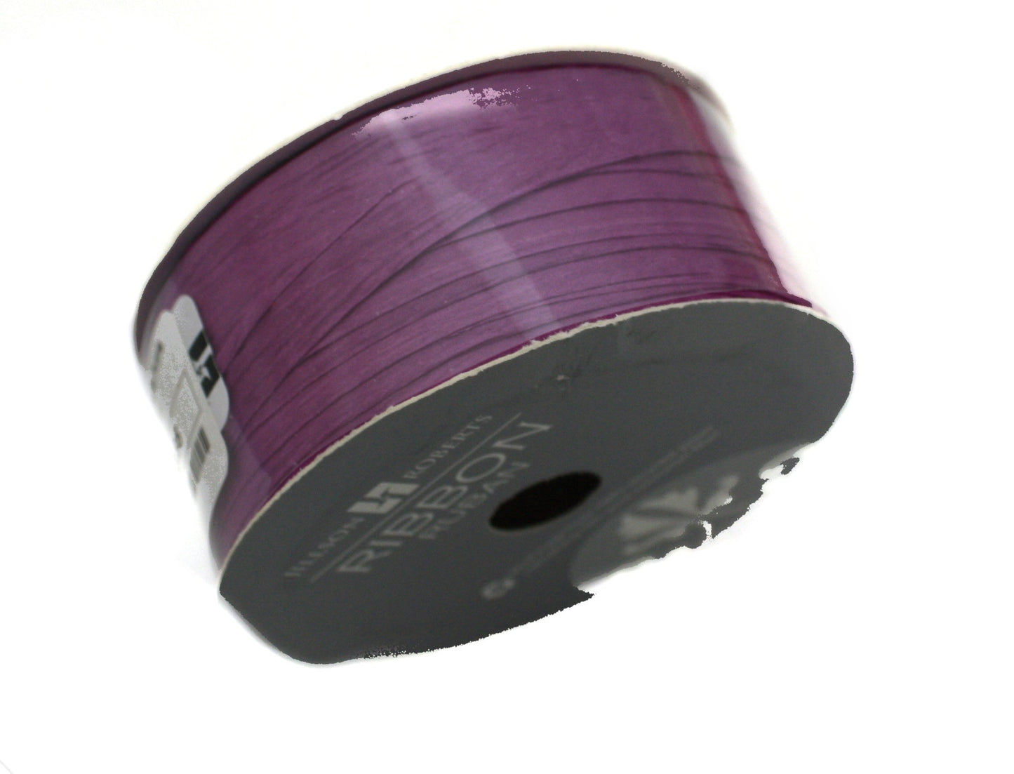 Eco paper raffia ribbon spool in purple for gift wrap and crafts on Tampa Home & Garden Store