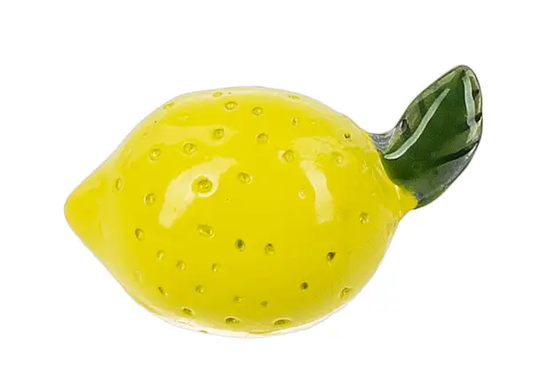 When Life Gives You Lemons Charm yellow lemon pendant green leaf Country Christmas Loft on Tampa Home & Garden Store