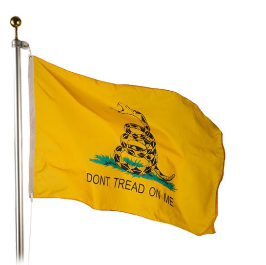 Bandera de Gadsden para exteriores (No me pisen, amarilla)