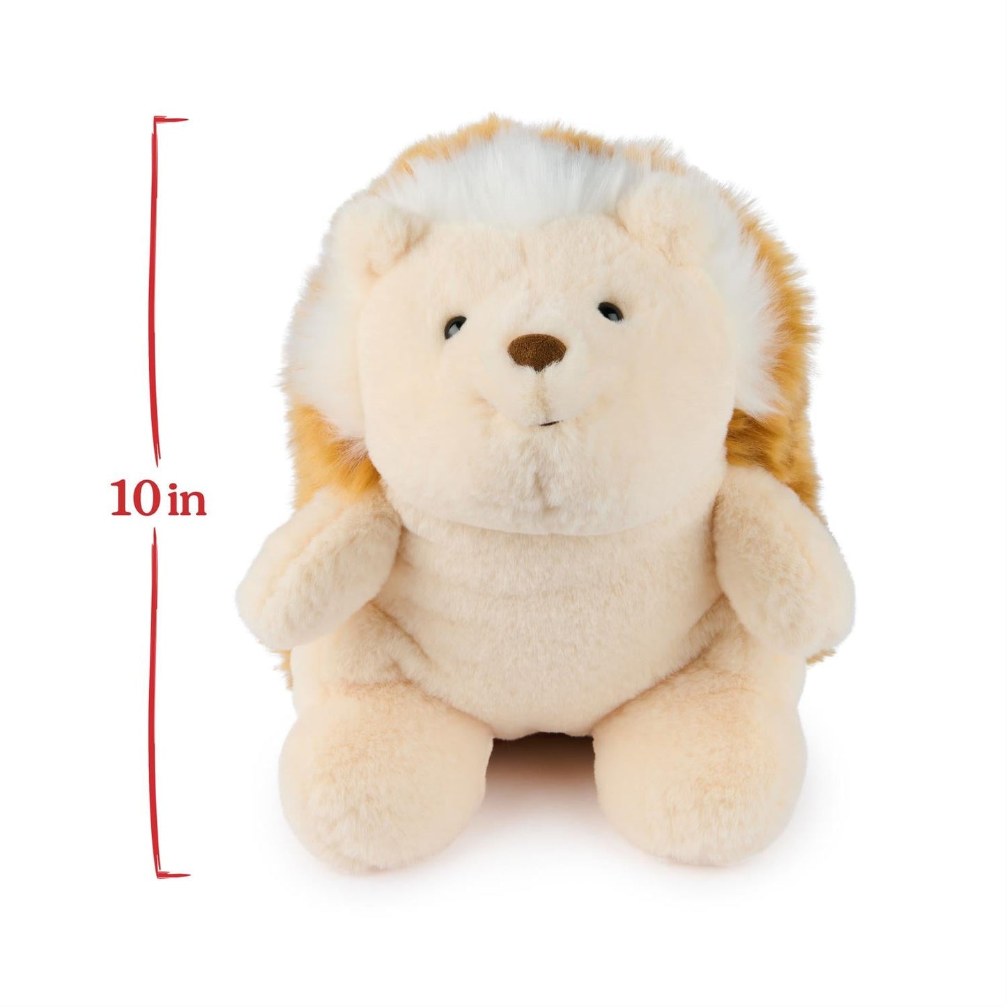 Snuffle Tea Hedgehog plush toy 10 inch cream with tan back on Tampa Home & Garden Store