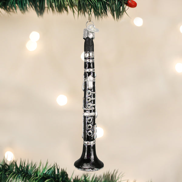 Adorno de cristal para clarinete