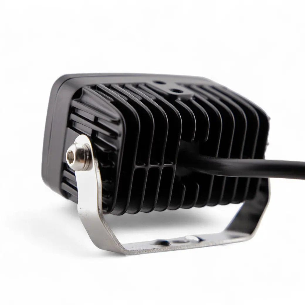 GP10 Flood Offroad LED Pod Green Pro by GGLighting with heat sink and mounting bracket on Tampa Home & Garden Store